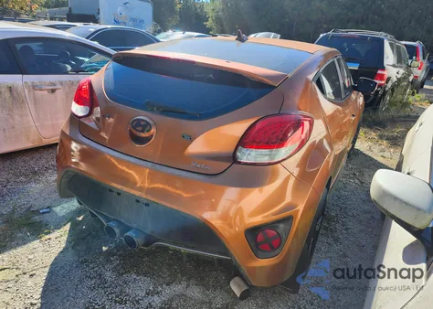 2016 Hyundai Veloster Turbo from USA, damaged, VIN KMHTC6AE5GU258529